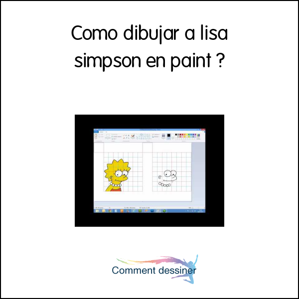 Como dibujar a lisa simpson en paint